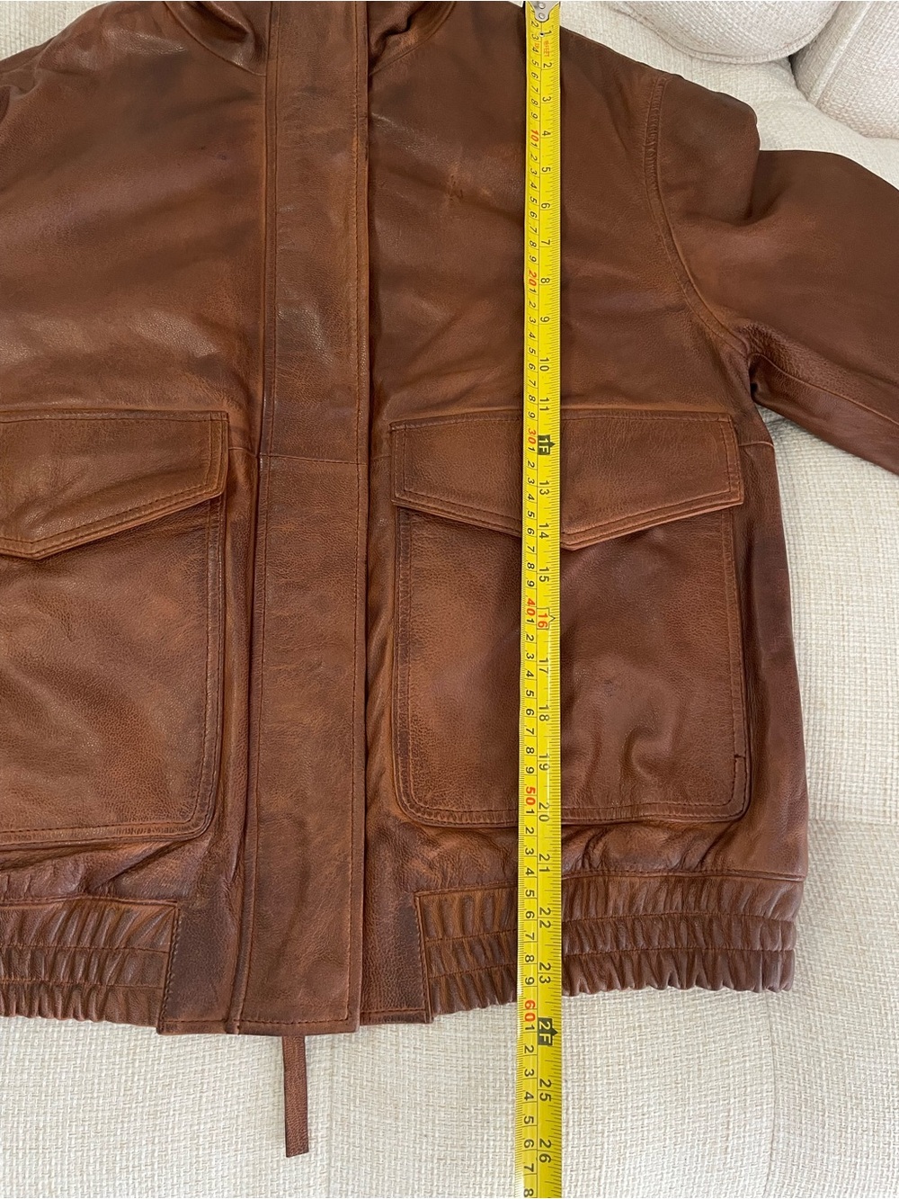 NWT 100% Leather Bomber Jacket ZW Collection Limited Edition Brown MSRP $419 - Picture 10 of 11